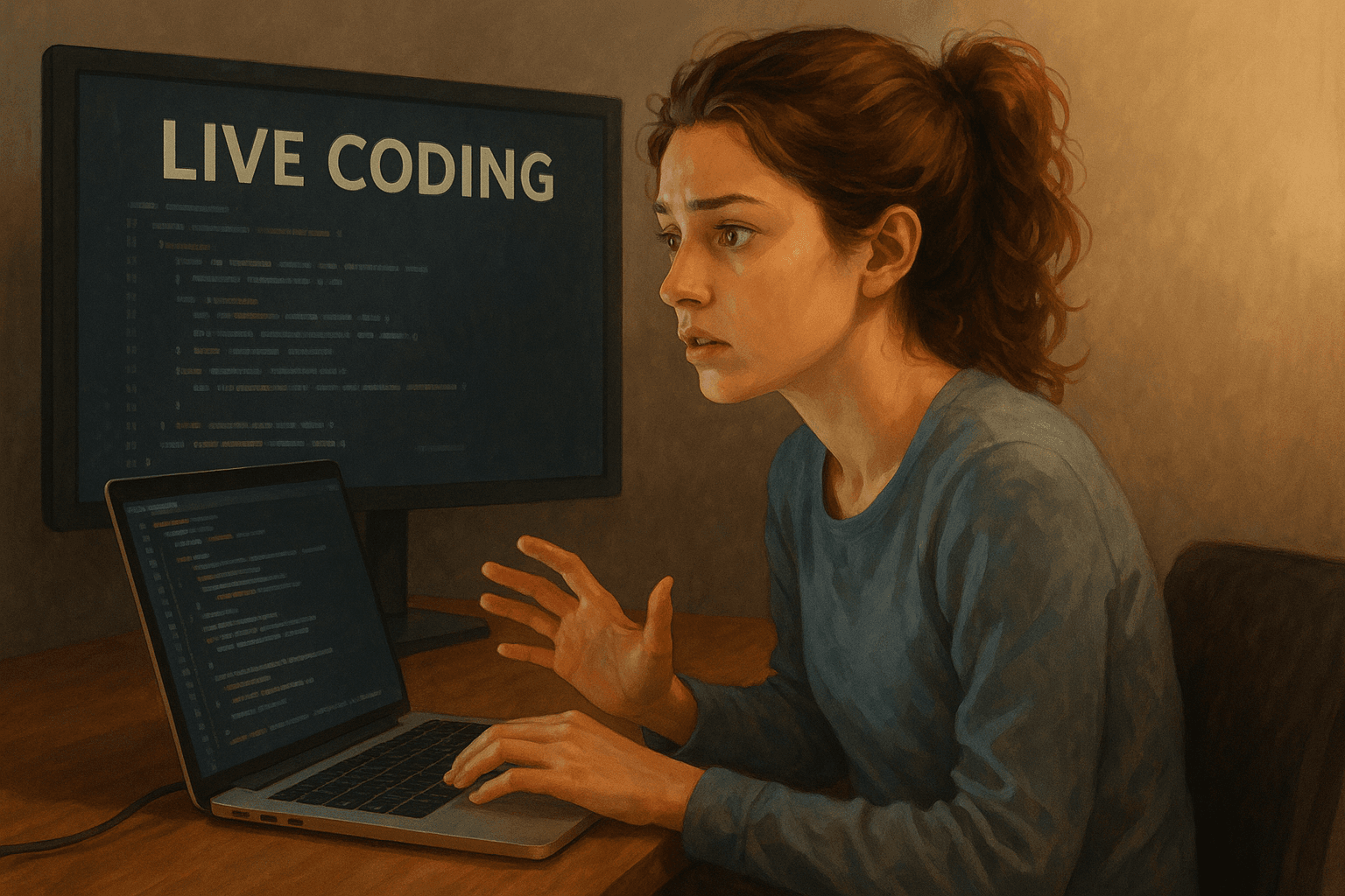 how to prepare for a live coding interview article illustration